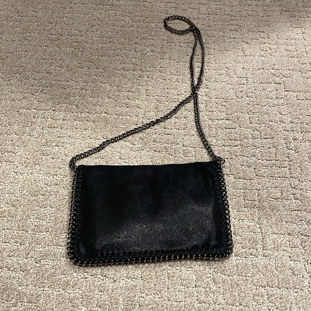 Stella McCartney Black Chain vegan Crossbody Bag - Picture 6 of 8